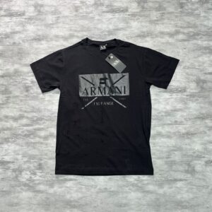Camiseta Preta A|X com Logo Estampado