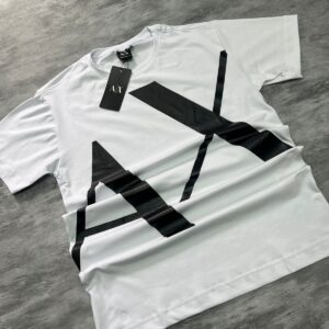 Camiseta Branca A|X com Estampa Grande